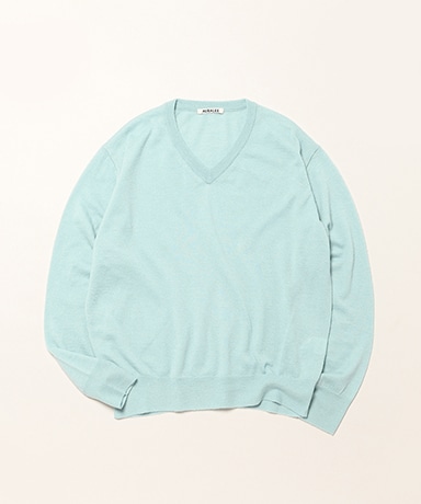 High Gauge Soft Cashmere Knit V-Neck P/O