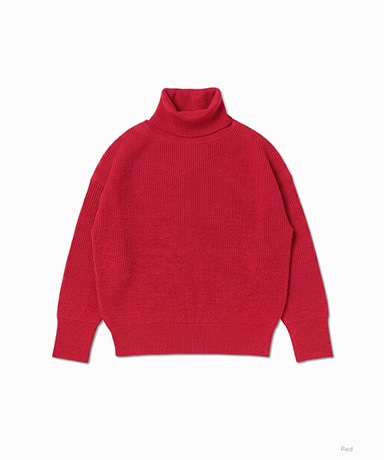 Solid Wool Rib Off Turtle