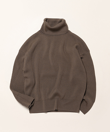 Solid Wool Rib Off Turtle