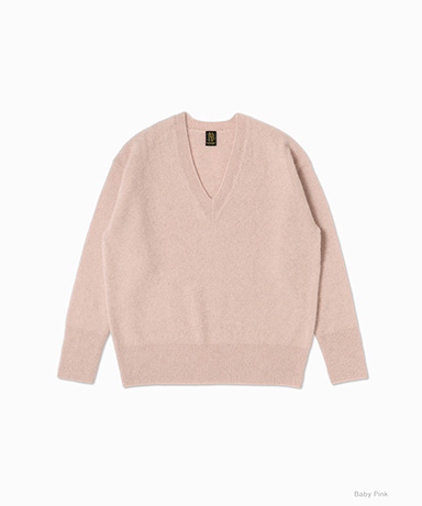 Cashmere Fox Air Tenjiku V Neck