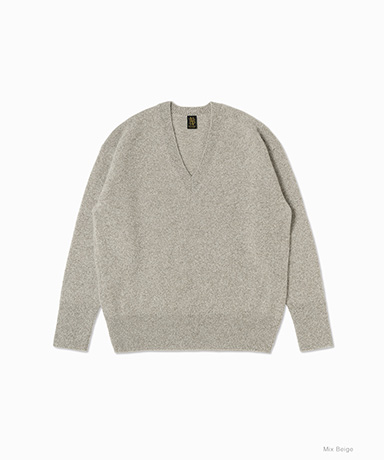 Cashmere Fox Air Tenjiku V Neck