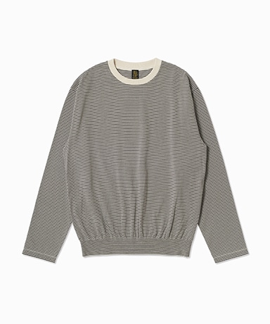 Blousing Crew Neck Long Sleeve T-Shirt