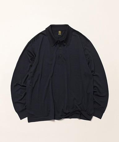 Wool Polo Long Sleeve T-shirt