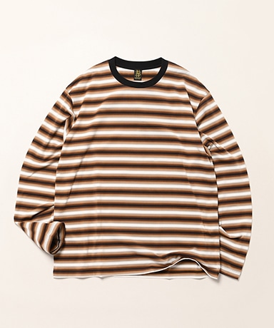 Gradation Crew Neck Long Sleeve T-shirt
