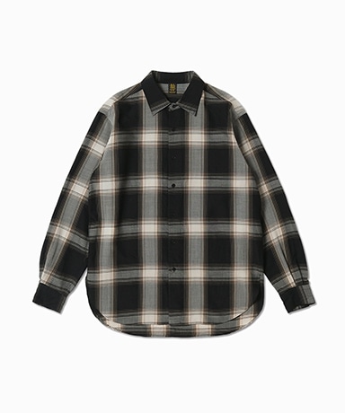 Ombre Check Regular Collar Shirt