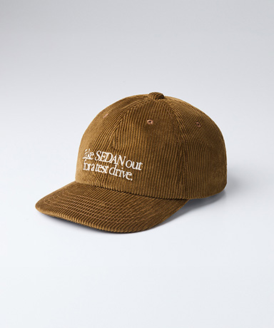 Leather Strap Corduroy Cap