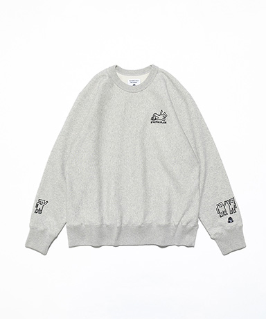 STRETCH EMBROIDERY SWEATSHIRT