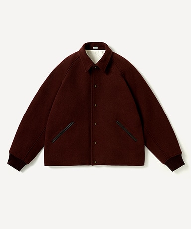 High Twist Cashmere Melton Coach Jacket