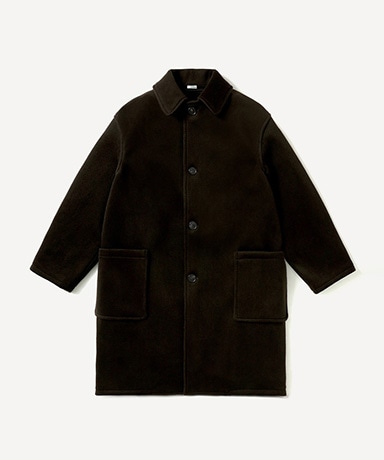 Cashmere Wool Herringbone Prisoner Coat