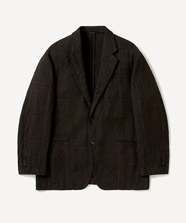 Washed Alpaka Linen Tweed Jacket