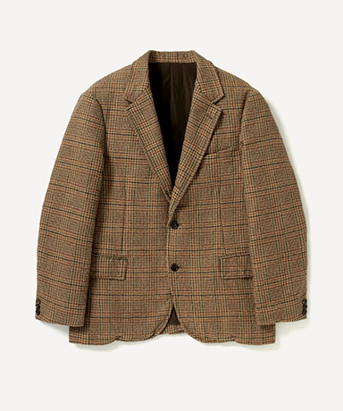 Washed Alpaca Wool Tweed Jacket