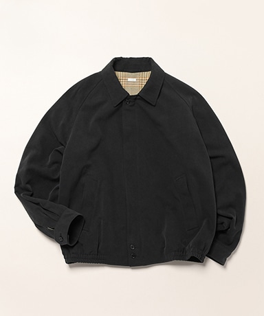 Washed Silk Harrington Jacket