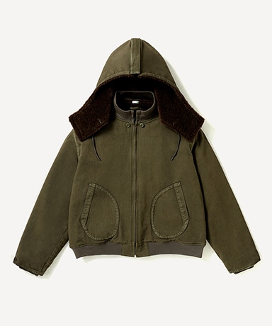 Vintage WW2 US NAVY Deck Hooded Jacket