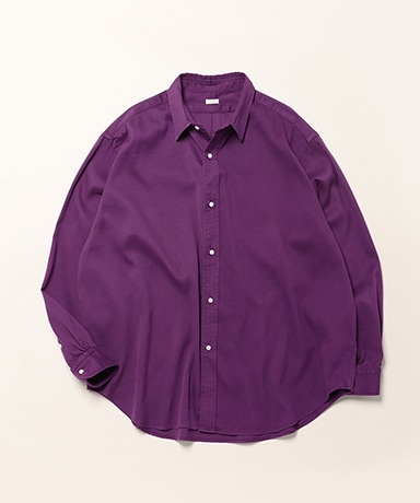 Double Weave Twill Regular Collar Shirts