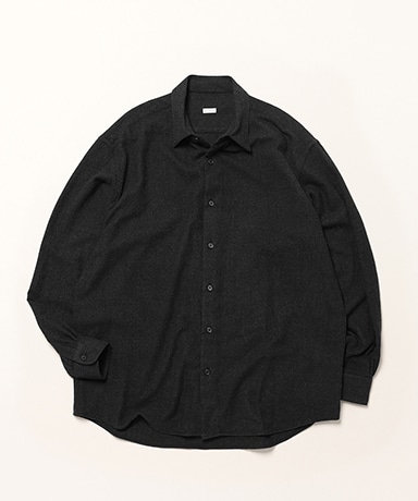 Wool Regular Collar Shirt