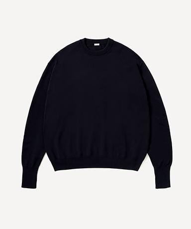 Wool Knit Crew Neck Sweater