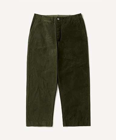 Vintage Cotton Silk Oiled Tent Cloth Trousers