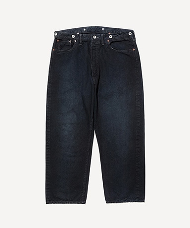 No.22 Washed Wide Denim Pants