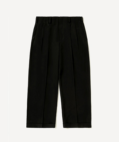 Wool Rayon Wide Trousers