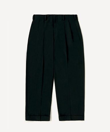 Wool Rayon Wide Trousers