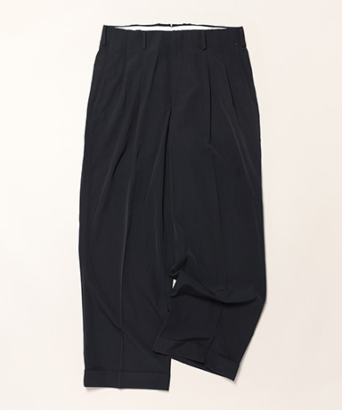 Wool Rayon Wide Trousers