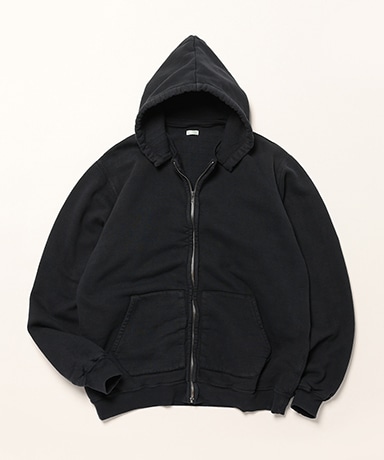 Vintage Attached Hood Zip Parka