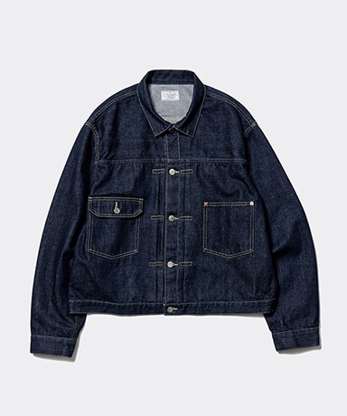 Unlikely Time Travel Trucker Jacket  Aged Denim