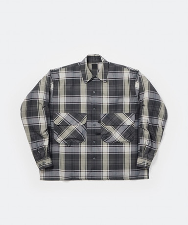 Tech Sports Open Collar Shirt L/S Big Tartan