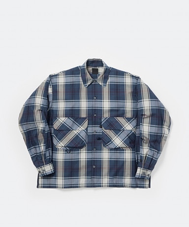 Tech Sports Open Collar Shirt L/S Big Tartan
