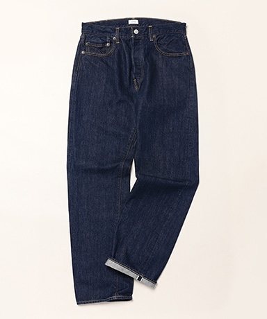 Straight 5 Pocket Pants (Real Indigo)