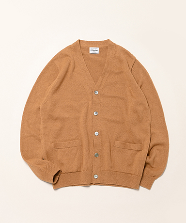 Organic Brown Cotton Knit Cardigan