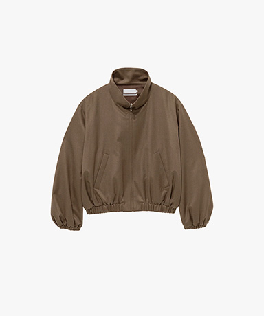 Fine Wool Saxony Balloon Jacket