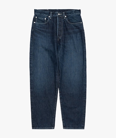 Selvage Denim Five Pocket Tapered Pants -DARK FADE-