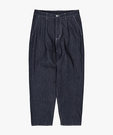 Selvage Denim Two Tuck Tapered Pants