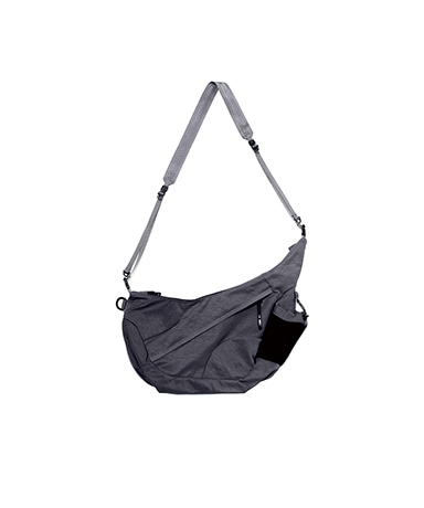 Textured Twill Horn Mini Shoulder Bag