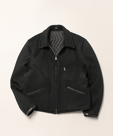 Lot.332 Leather-Piped Cuff Sports Jacket
