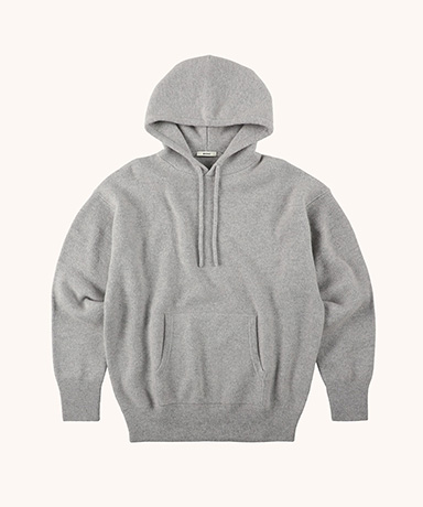 Heavyweight / Cashmere Knitting Sweat Hoodie