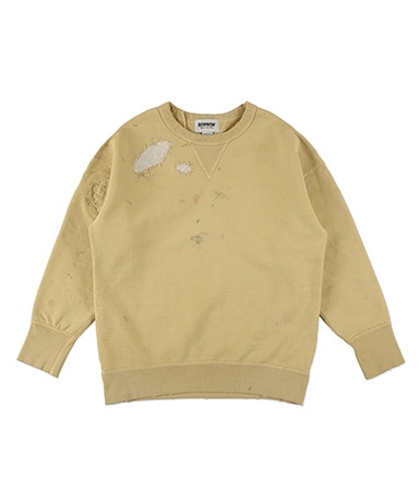 Repaired Faded Double V Sweatshirt