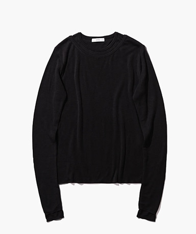 Silk Blended Circular Rib | Crew&Crew Layered Pullover
