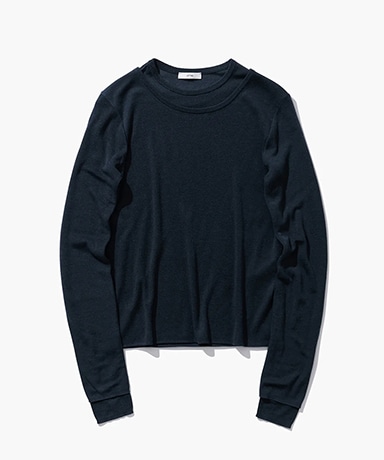 Silk Blended Circular Rib | Crew&Crew Layered Pullover