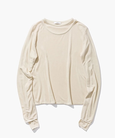 Silk Blended Circular Rib | Crew&Crew Layered Pullover