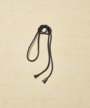 Braided Tassel Cord Belt - Cow
