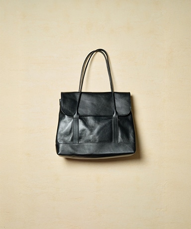 Round Tote Bag L - Cow