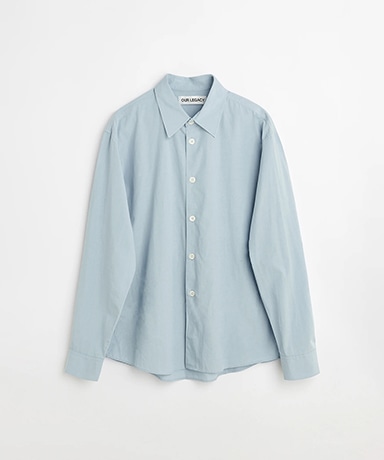 Beyond Shirt - Powder Blue Liquid Poplin