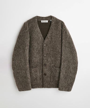 Cardigan - Mole Grey Hairy Wool