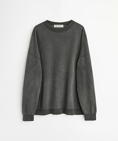 Slack Sweatshirt - Washed Black Rogue Loopback