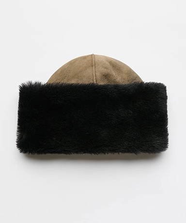 Blizzard Hat - Smoky Black Dry Shearling