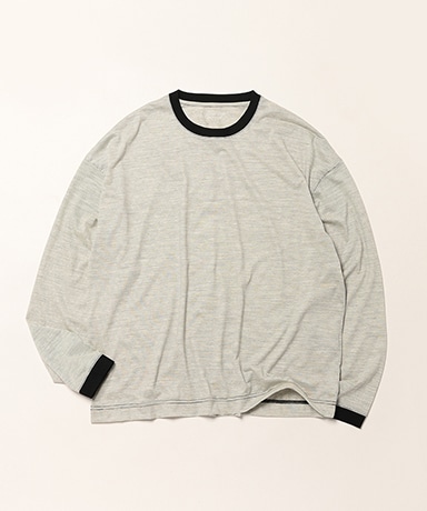 32G Wool Stripe LS Tee