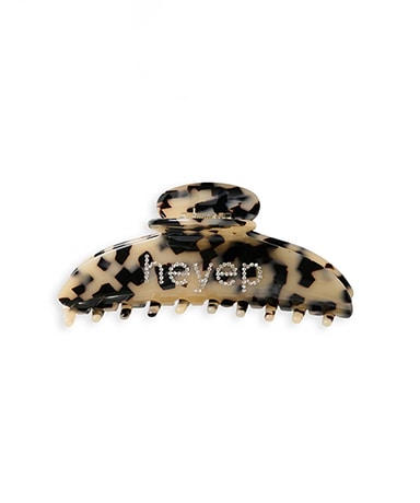 Fine Rhinestone Logo Hair Clip
