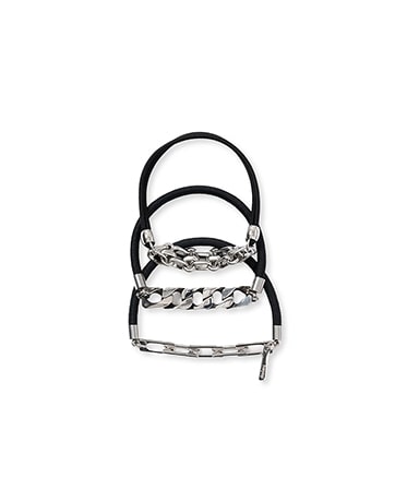 Chunky Chain Hair Ties (3-piece)